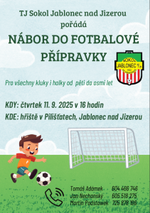 NÁBOR DO FOTBALOVÉ PŘÍPRAVKY 2025