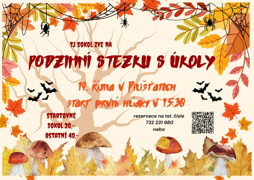Podzimní stezka s úkoly 2025